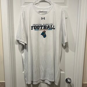 Under Armour White Coastal Carolina Football Graphic Tee